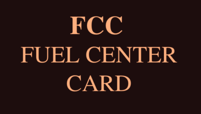 Fuel Center Card